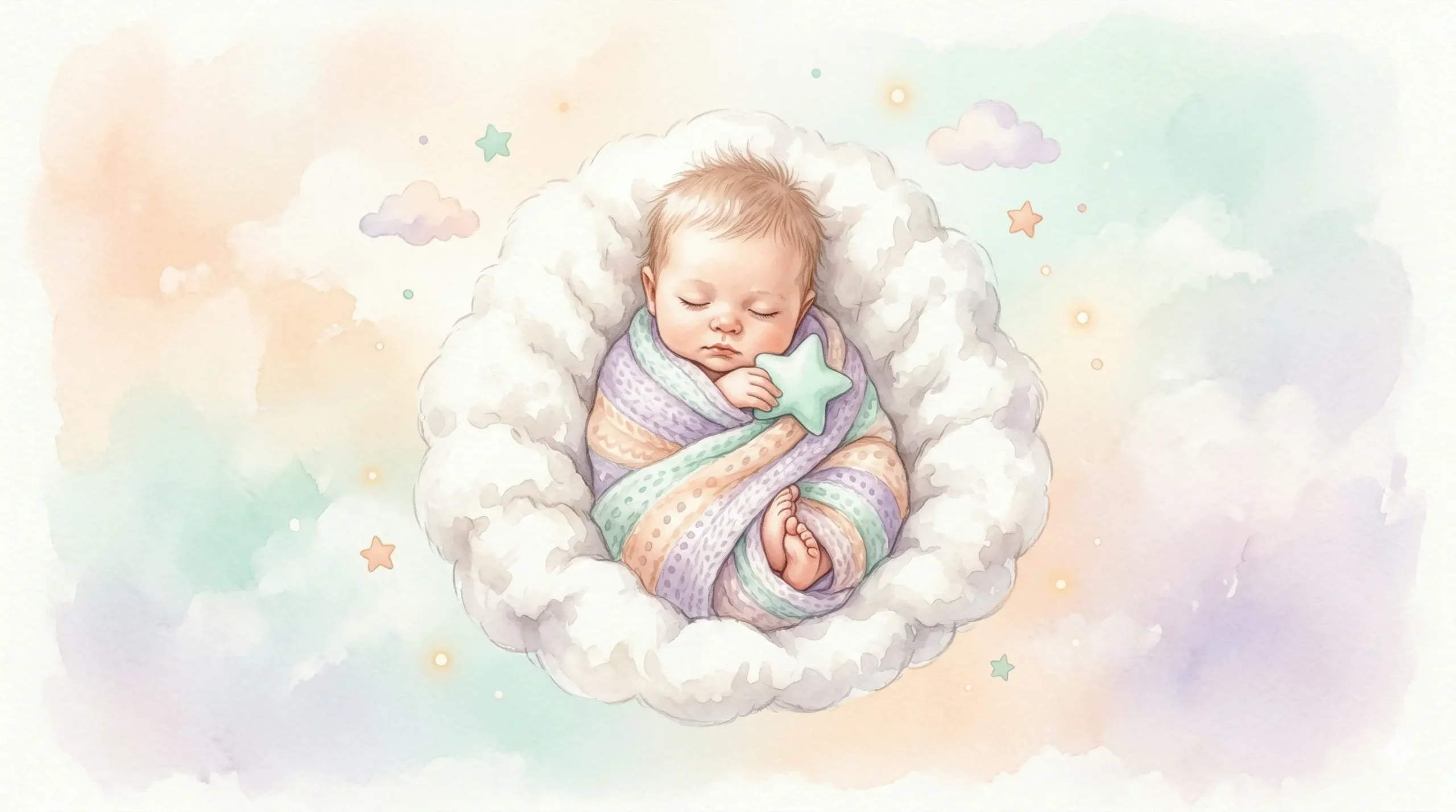 Peacefully sleeping baby illustrating baby wake windows by age